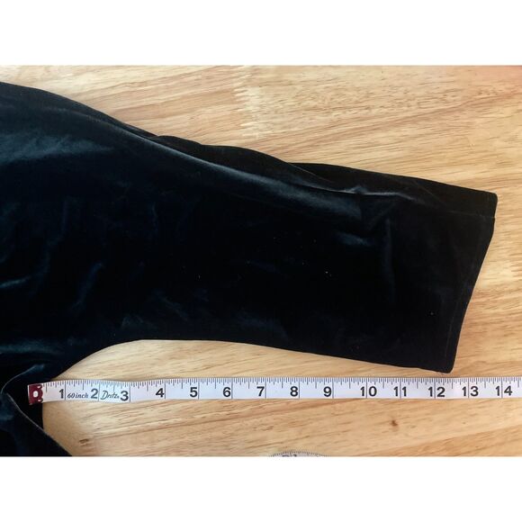 ZARA Woman Emerald Velvet Pullover Belted Knee Length Dress Size Medium - Picture 10 of 12